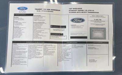 2024 Ford Transit-150 EXPLORER CONVERSION