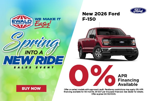 2026 Ford F-150 0% APR for 60 mo