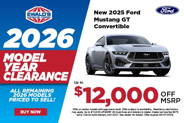 2025 Ford Mustang GT Convertible up to $12,000 off MSRP 