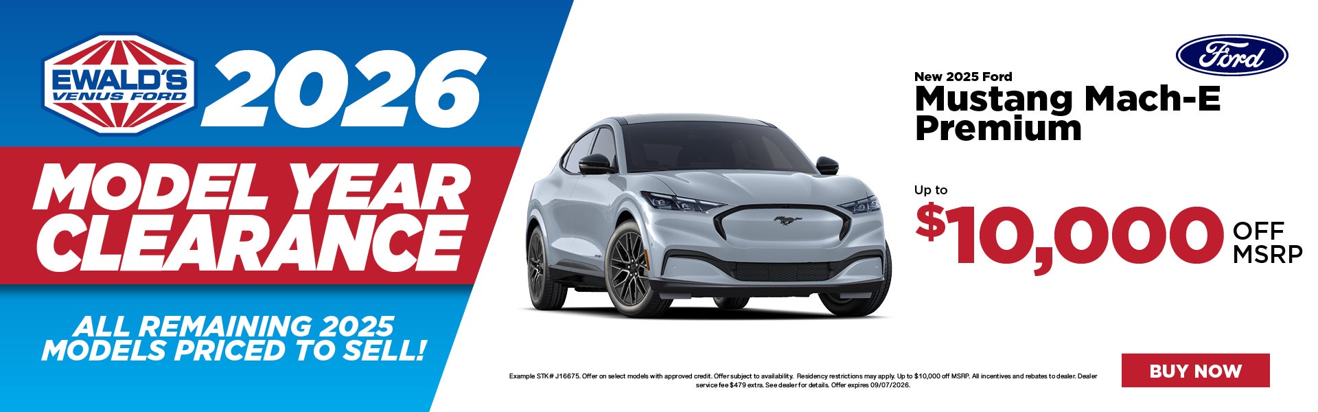 2025 Ford Mustang Mach-E Premium up to $10,000 off MSR