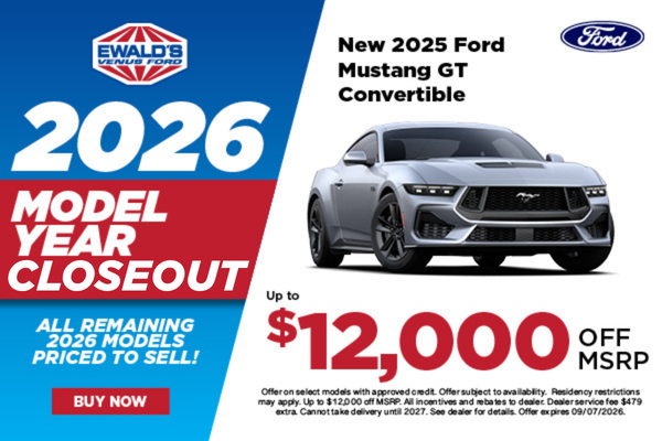 2025 Ford Mustang GT Convertible up to $12,000 off MSRP 