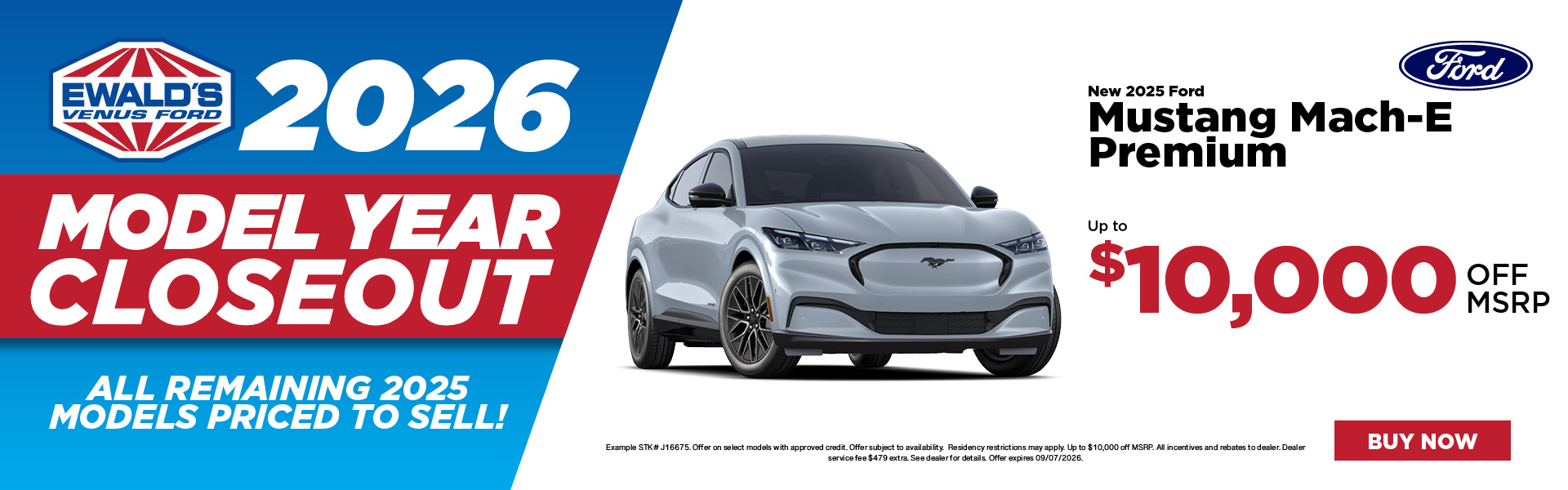 2025 Ford Mustang Mach-E Premium up to $10,000 off MSR
