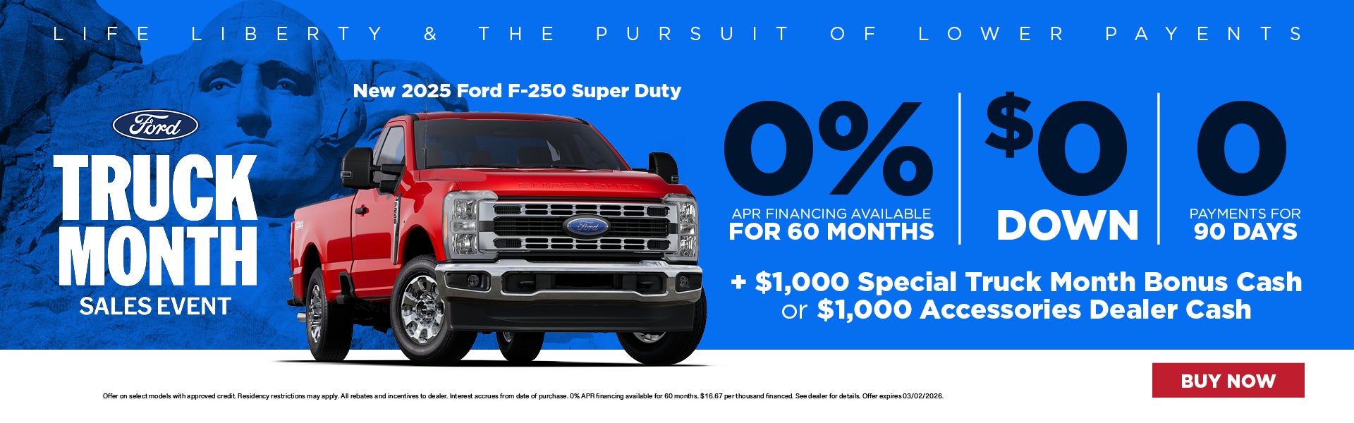 2025 Ford SuperDuty 0%, $0, 0 Payments for 90 Days