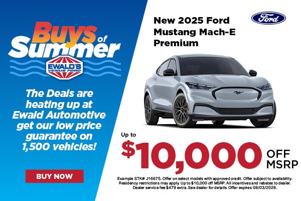 2025 Ford Mustang Mach-E up to $10,000 off MSRP
