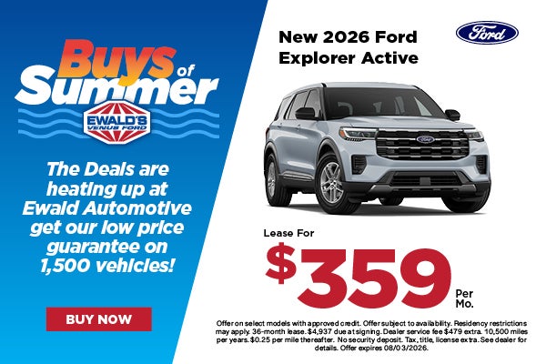 2026 Ford Explorer Lease $359